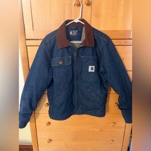 CARHARTT CRAFTED SERIES DENIM SHERPA LINED CHORE JACKET